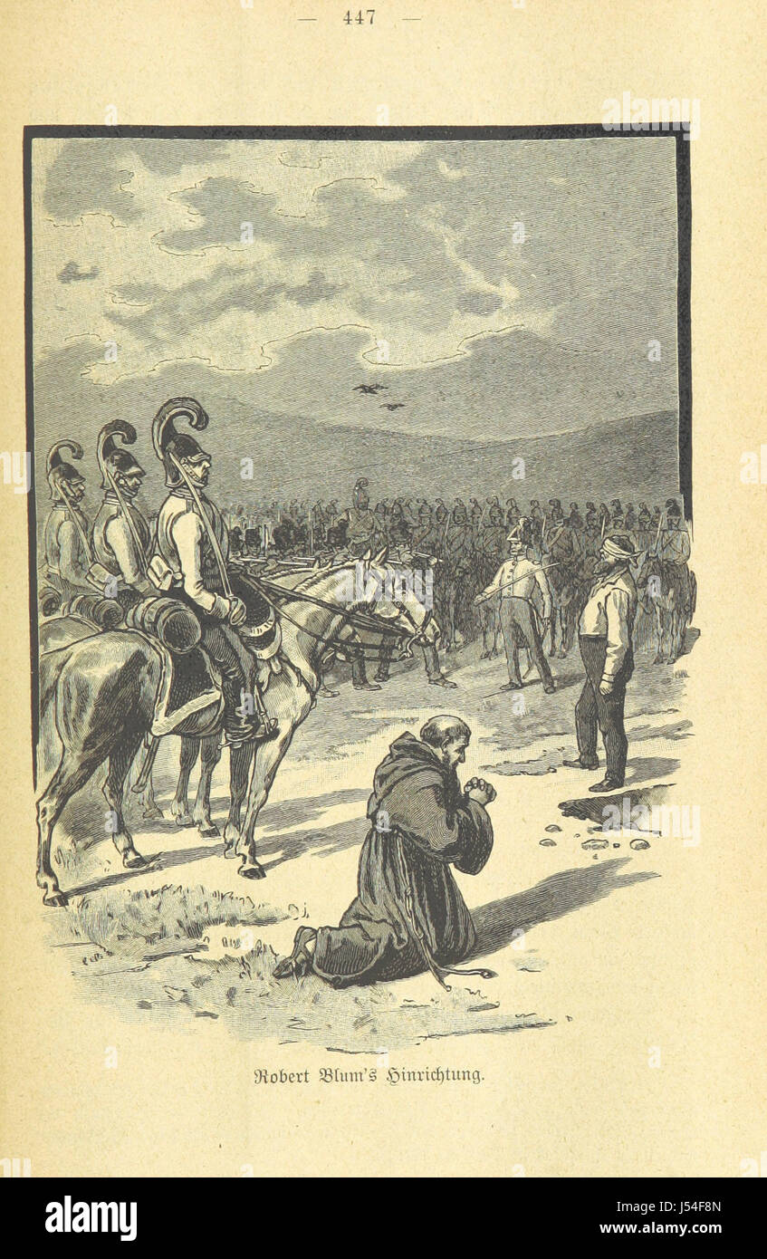 "Die deutsche Revolution" è un resoconto storico illustrato della rivoluzione tedesca del 1848-1849. Il libro copre gli sconvolgimenti sociali e politici durante questo periodo, con illustrazioni che catturano gli eventi. Foto Stock