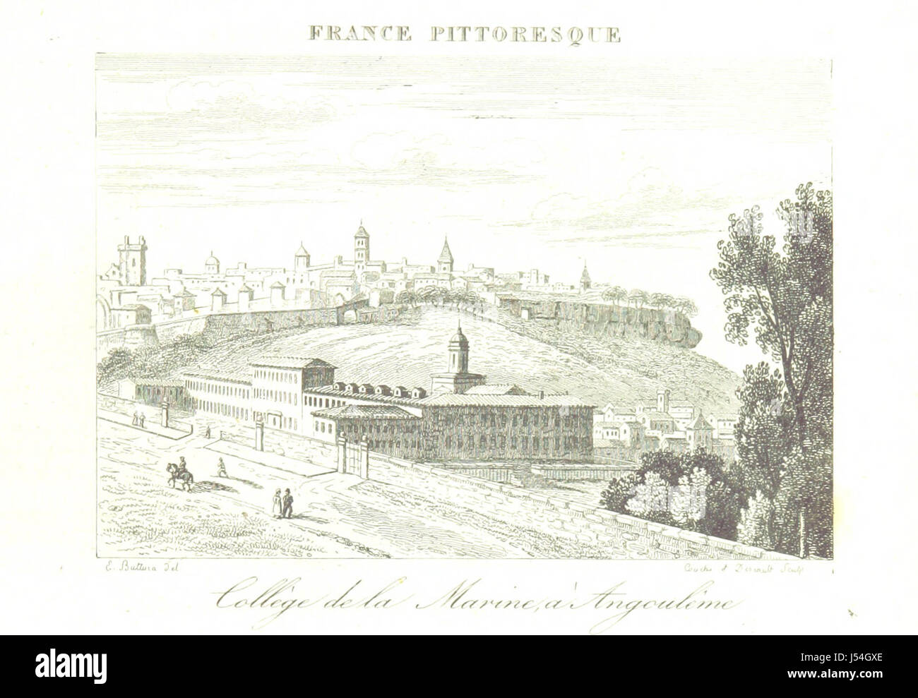 Francia e pittoresco, ou description ... des départements colonie et de la France, ecc. [Con piastre.] Foto Stock