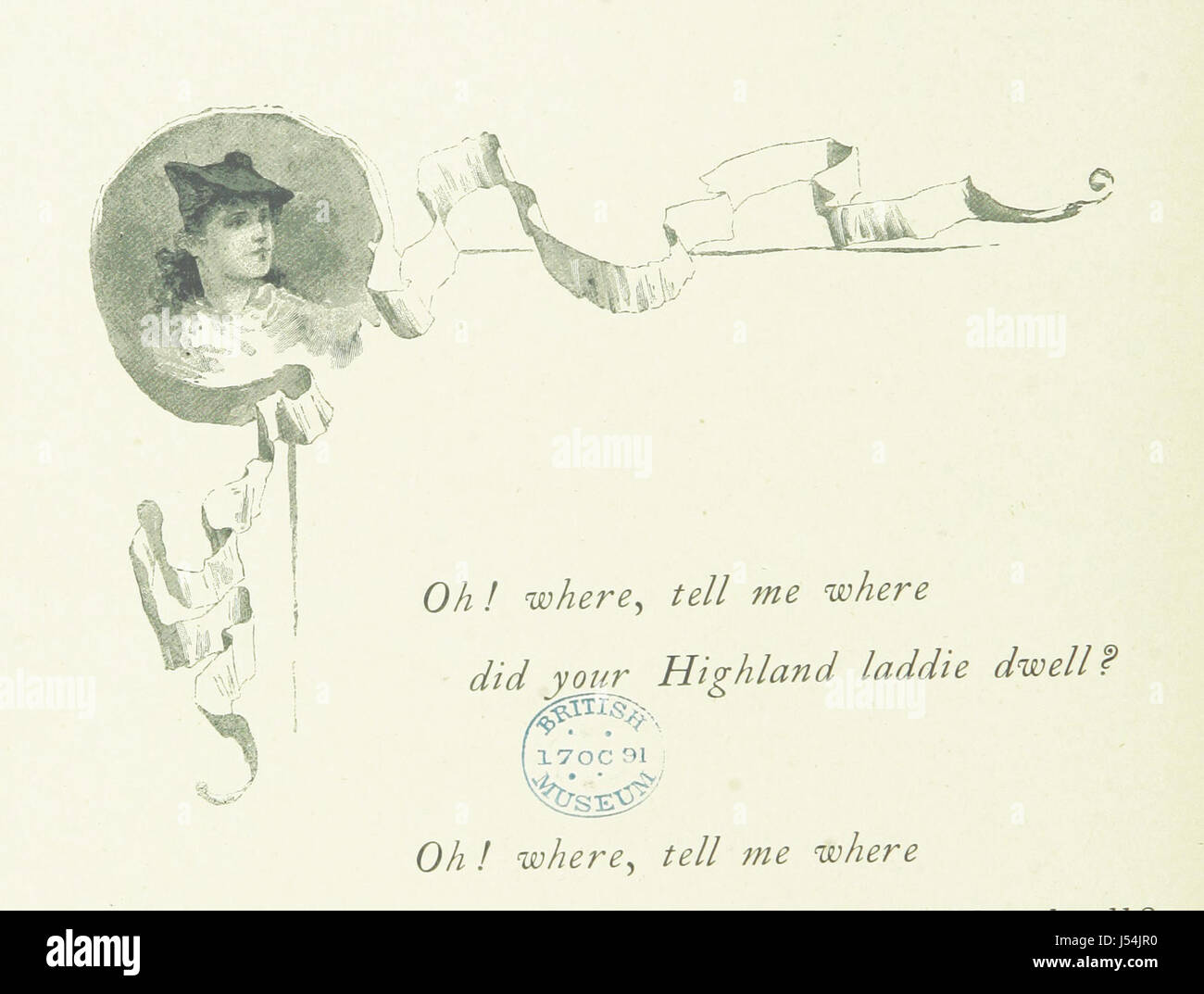 Immagine presa da pagina 50 del 'Preferiti ballate. Con la musica e le illustrazioni ..." Foto Stock