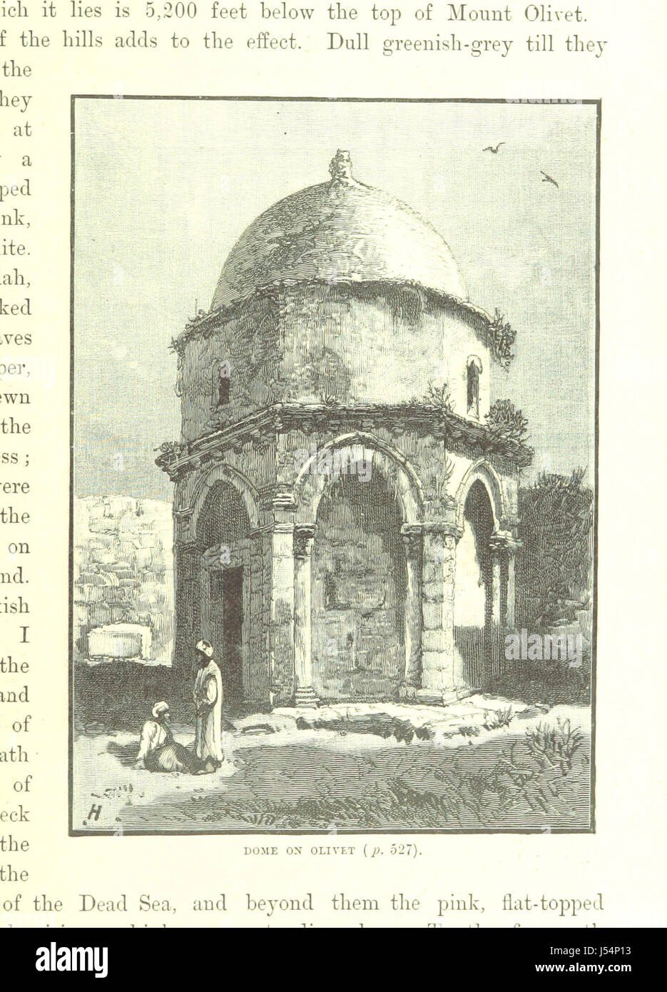 "La Terra Santa e la Bibbia" è un libro che compila illustrazioni della Palestina, offrendo rappresentazioni visive di scene e monumenti biblici, evidenziando la connessione tra geografia e scrittura. Foto Stock