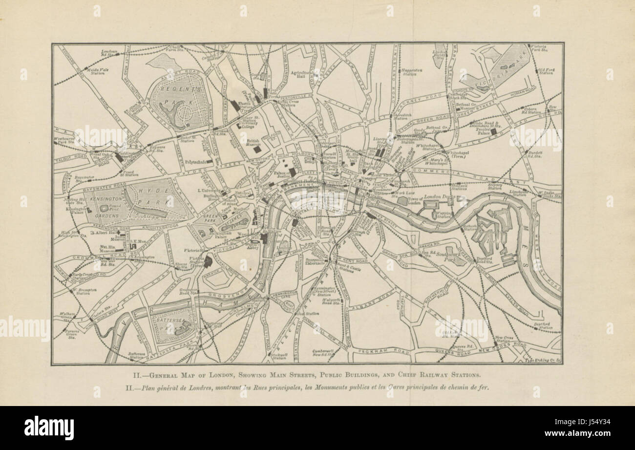 Immagine presa da pagina 63 di 'un manuale a Londra, in francese e in inglese, appositamente compilato per l'uso di membri del Settimo Congresso Internazionale di igiene e demografia. Con ... piani. (Guida Manuel de Londres, ecc.)" Foto Stock