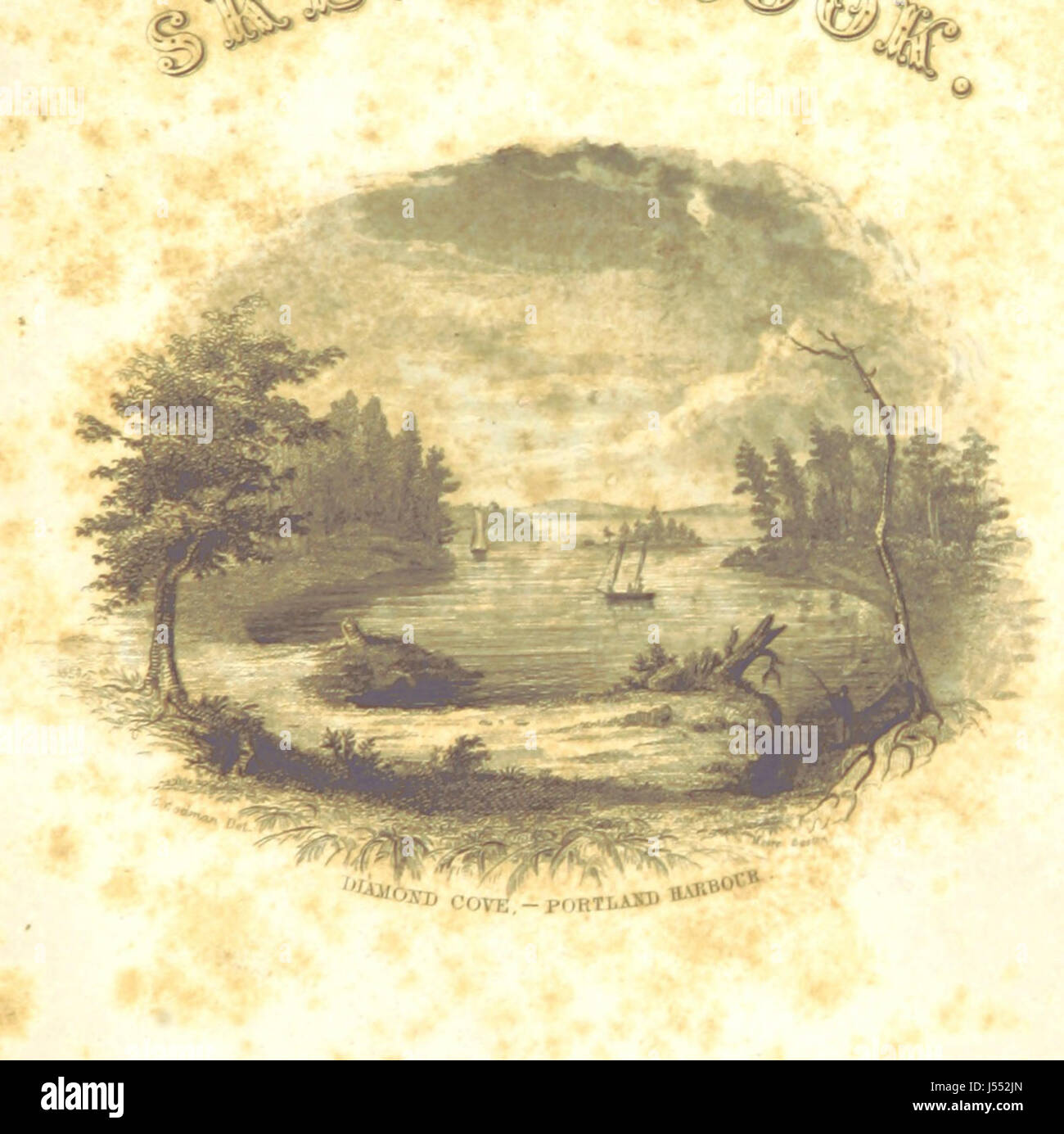 Immagine presa da pagina 7 di "The Portland Sketch libro. Edito dalla sig.ra A. S. S' Foto Stock Immagine presa da pagina 7 di "The Portland Sketch libro. Edito dalla sig.ra A. S. S' Foto Stock