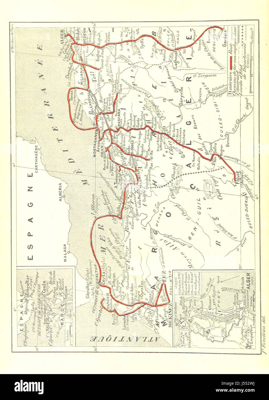 Immagine presa da pagina 10 del "Autour de la Méditerranée ... Le illustrazioni par A. Chapon, etc' Foto Stock