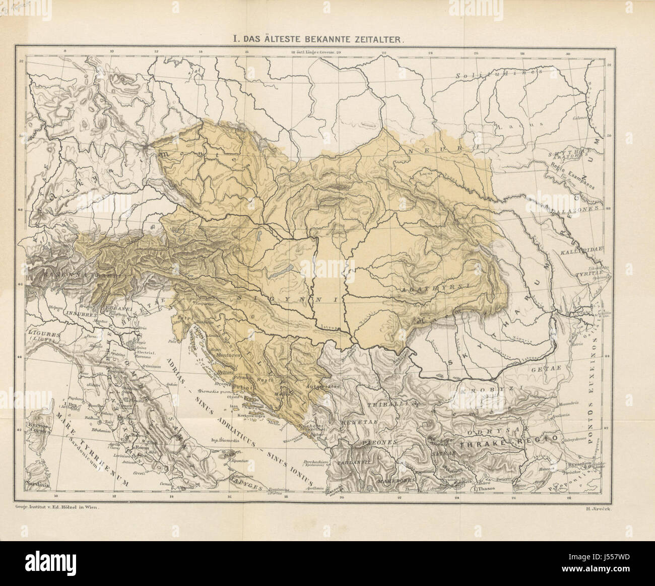 Questo studio, intitolato "il nostro impero duemila anni fa", esplora l'Atlante storico dell'Impero austro-ungarico, offrendo approfondimenti sul suo territorio, sulla sua politica e sull'influenza, insieme a una mappa dettagliata. Foto Stock