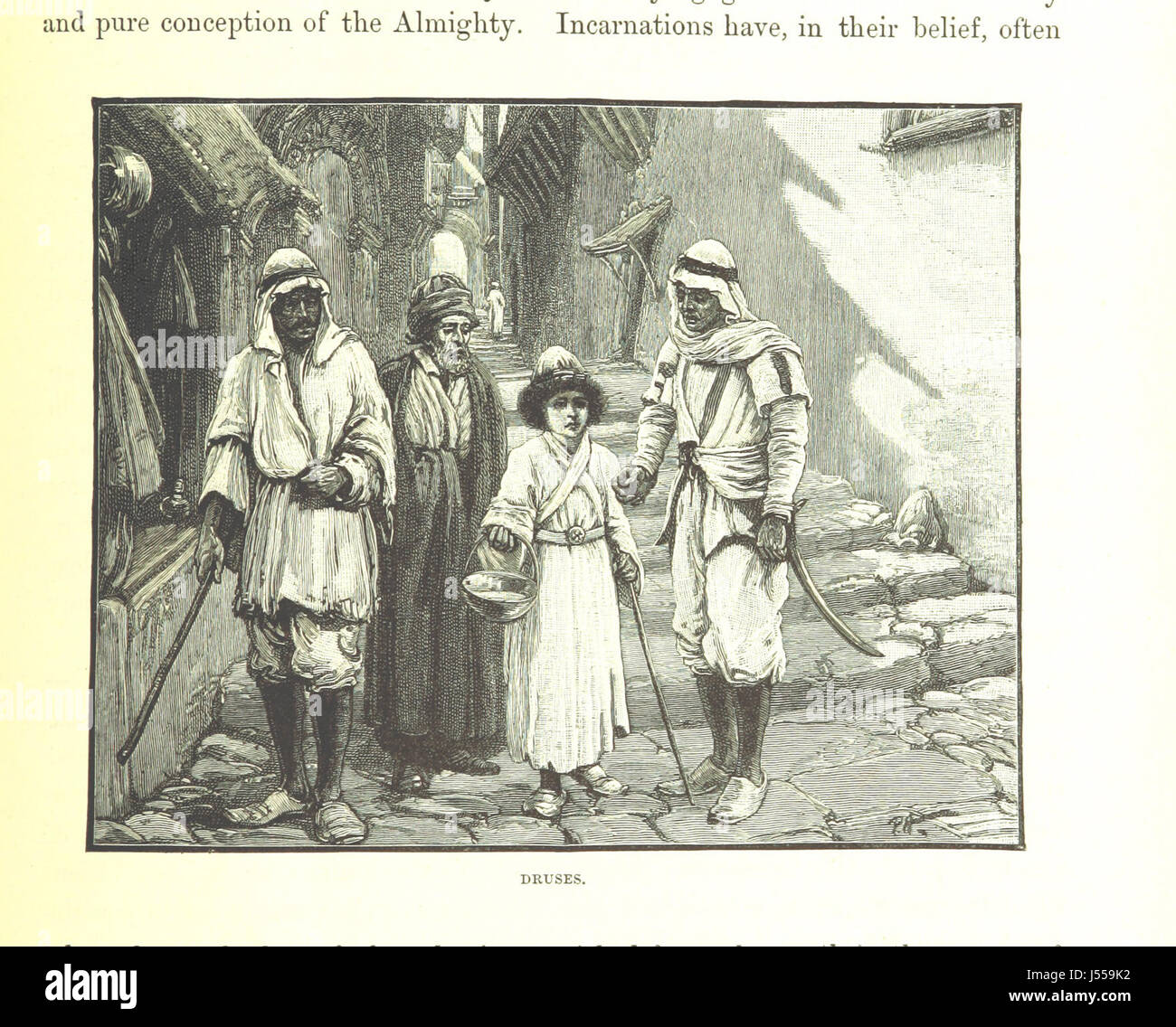 "La Terra Santa e la Bibbia" è un libro che presenta una raccolta di illustrazioni scritturali raccolte in Palestina, che mette in evidenza il legame tra i testi biblici e il contesto geografico e culturale della Terra Santa. Foto Stock