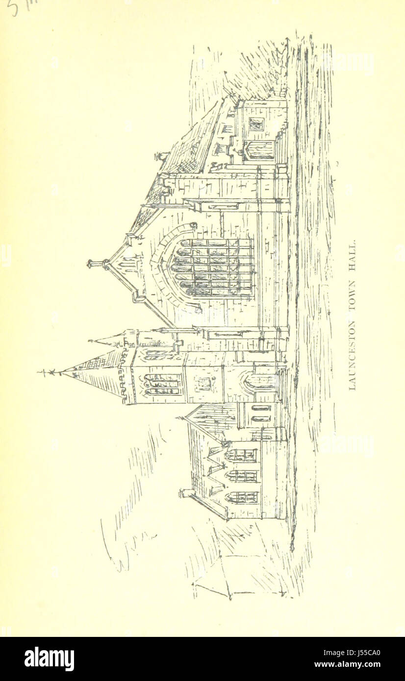Una guida per North Cornwall, con mappa e illustrazioni Foto Stock
