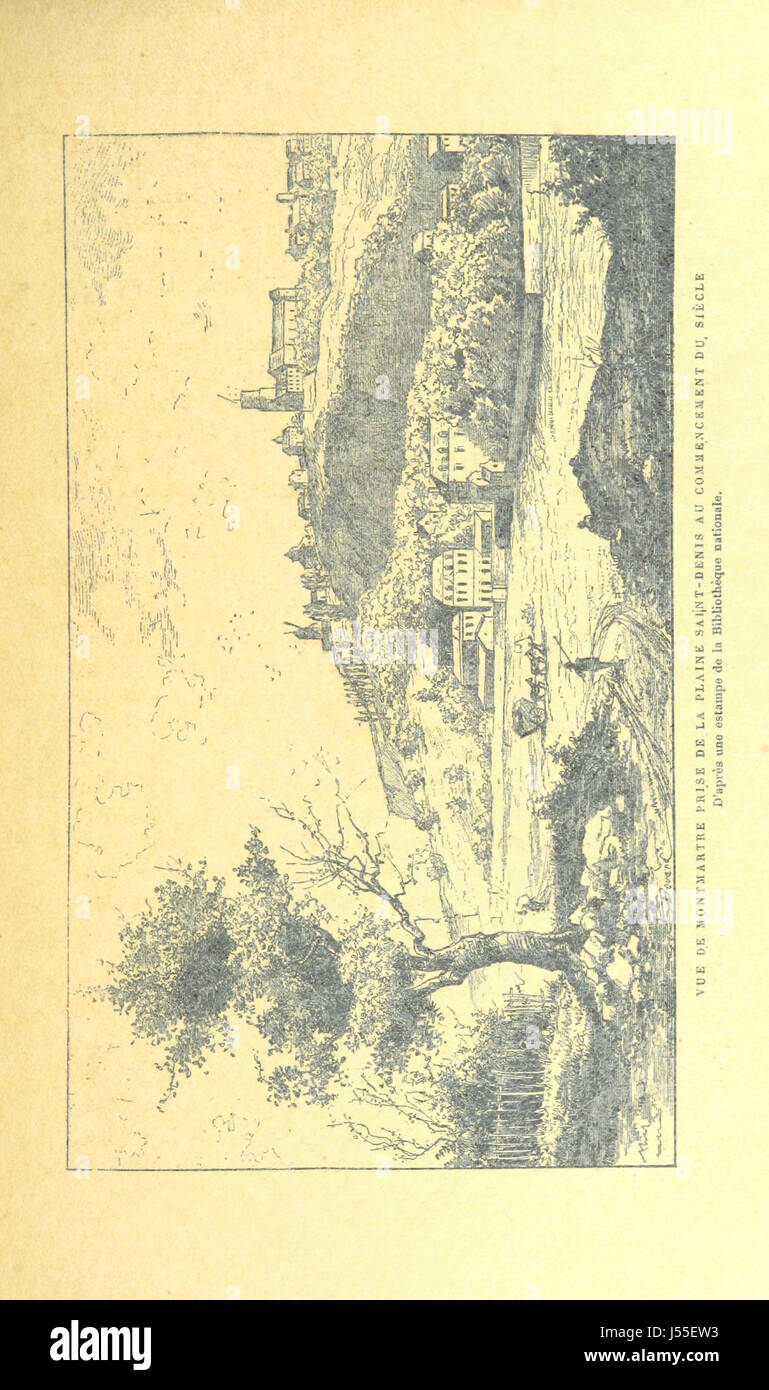 'Montmartre autrefois et aujourd'hui' è un'edizione illustrata che contrasta il famoso quartiere di Montmartre a Parigi nel passato e nel presente. Mostra gli aspetti storici e moderni di questo quartiere iconico. Foto Stock