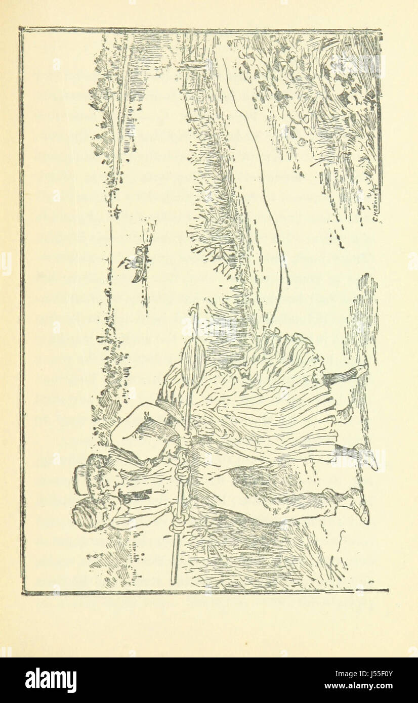 "Three Men in a Boat" è un romanzo a fumetti di Jerome K. Jerome, che racconta le avventure umoristiche di tre amici durante un viaggio in barca lungo il Tamigi. L'opera è celebrata per il suo spirito e la sua satira. Foto Stock