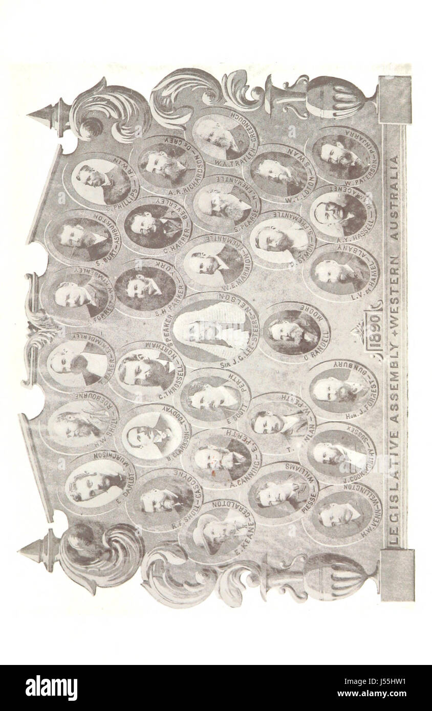 Australia occidentale nel 1891. Da Francesco Hart. [Con mappe e piastre.] Foto Stock