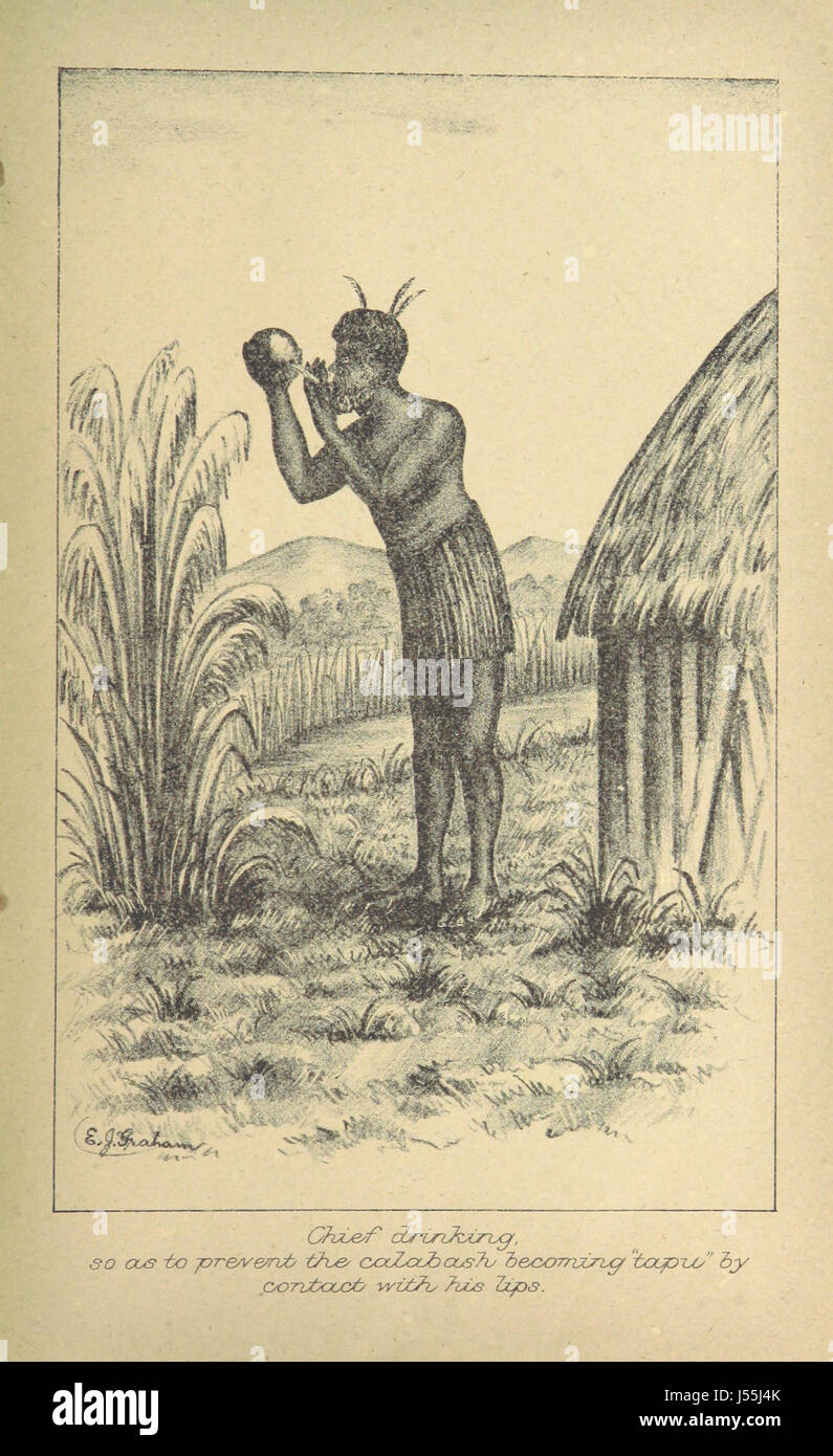 Le illustrazioni preparate per il bianco la storia antica dei Maori Foto Stock