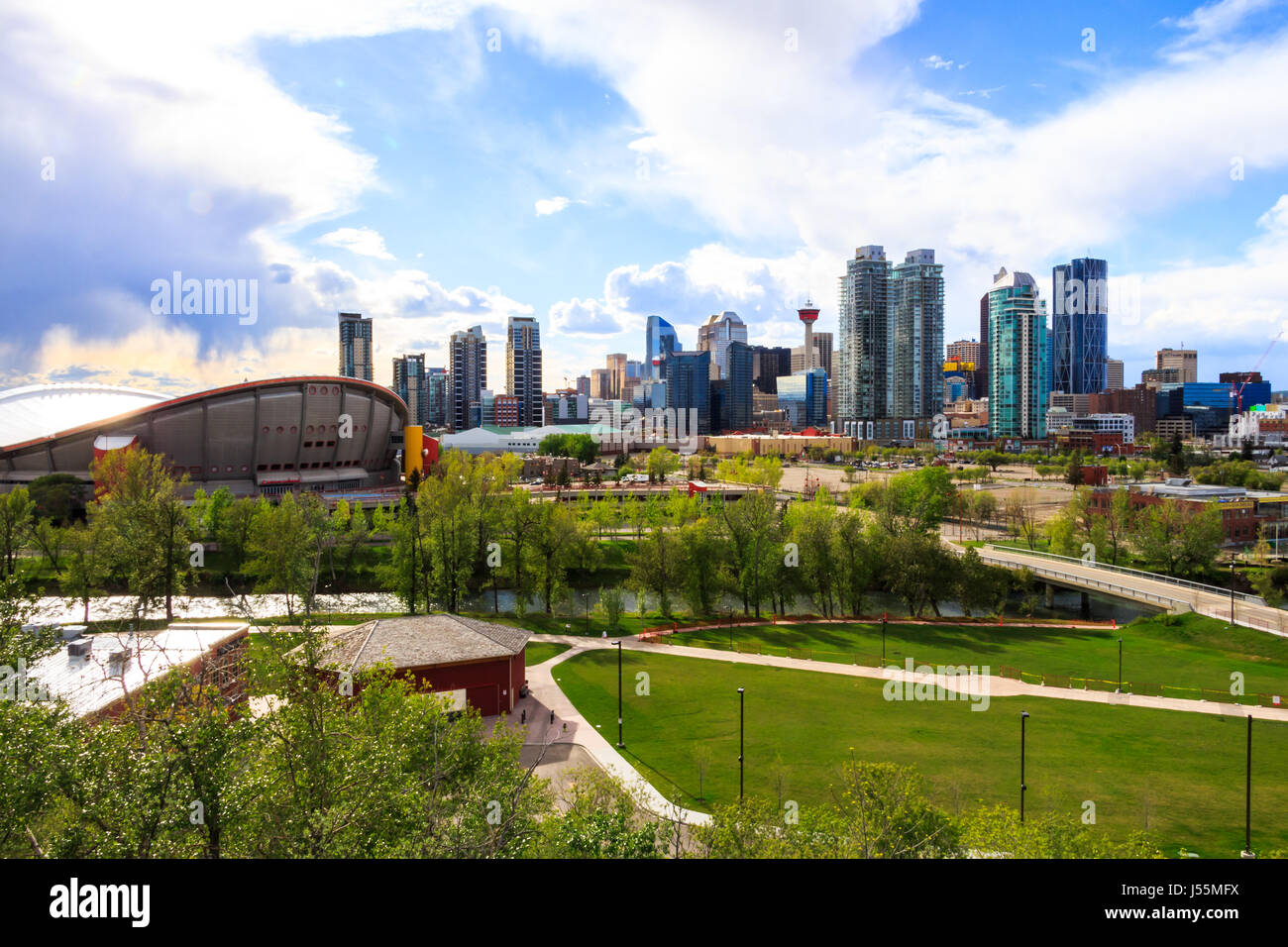 Calgary Stagione Primavera Foto Stock