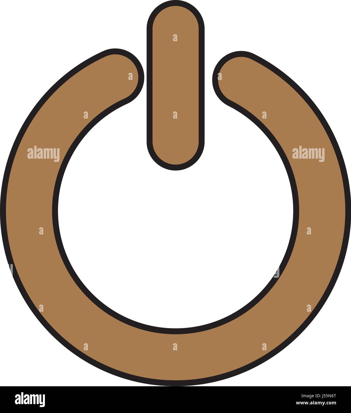 Interruttore di alimentazione icona pulsante Illustrazione Vettoriale