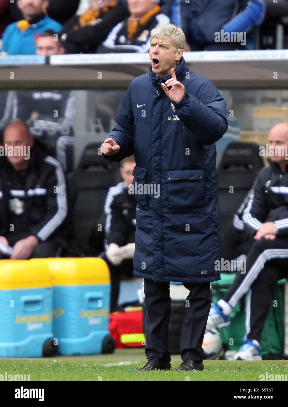 Arsène Wenger HULL CITY V ARSENAL KC Stadium Hull Inghilterra 20 aprile 2014 Foto Stock