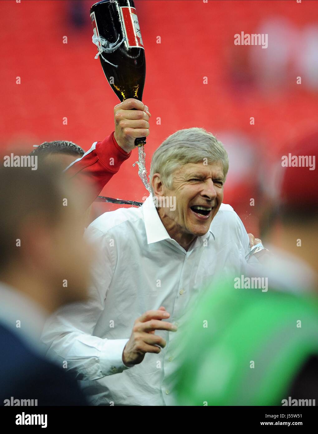Arsène Wenger Arsenal FC V Hull City FC stadio di Wembley a Londra Inghilterra 17 Maggio 2014 Foto Stock