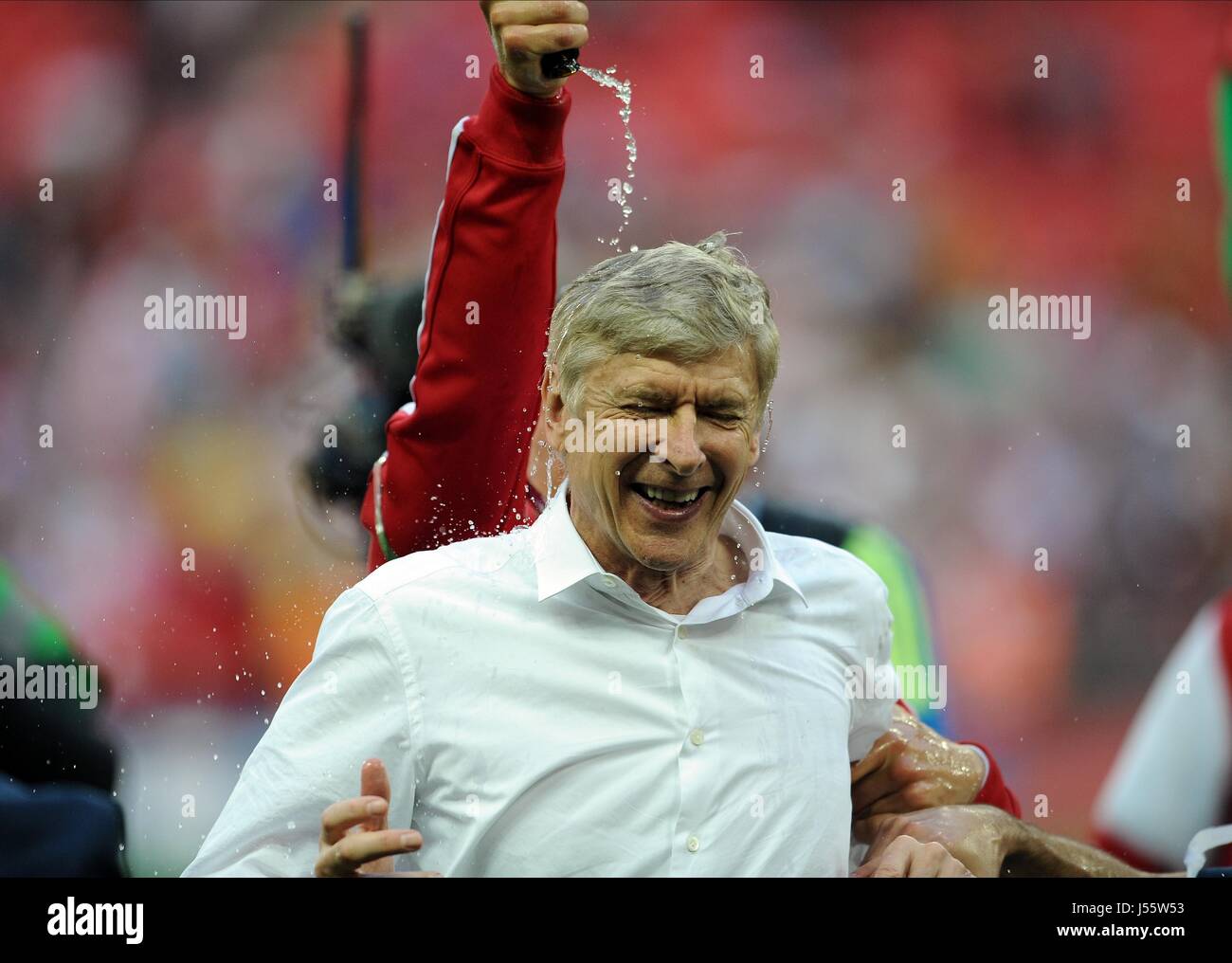 Arsène Wenger Arsenal FC V Hull City FC stadio di Wembley a Londra Inghilterra 17 Maggio 2014 Foto Stock