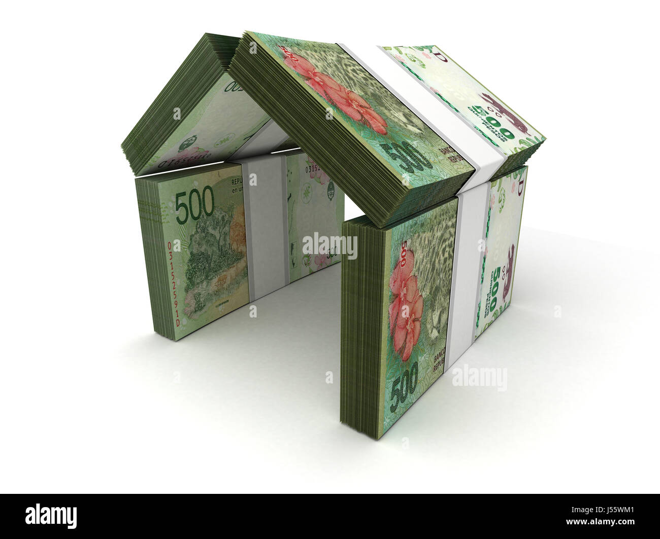 Immobiliare di concetto argentina pesos Foto Stock