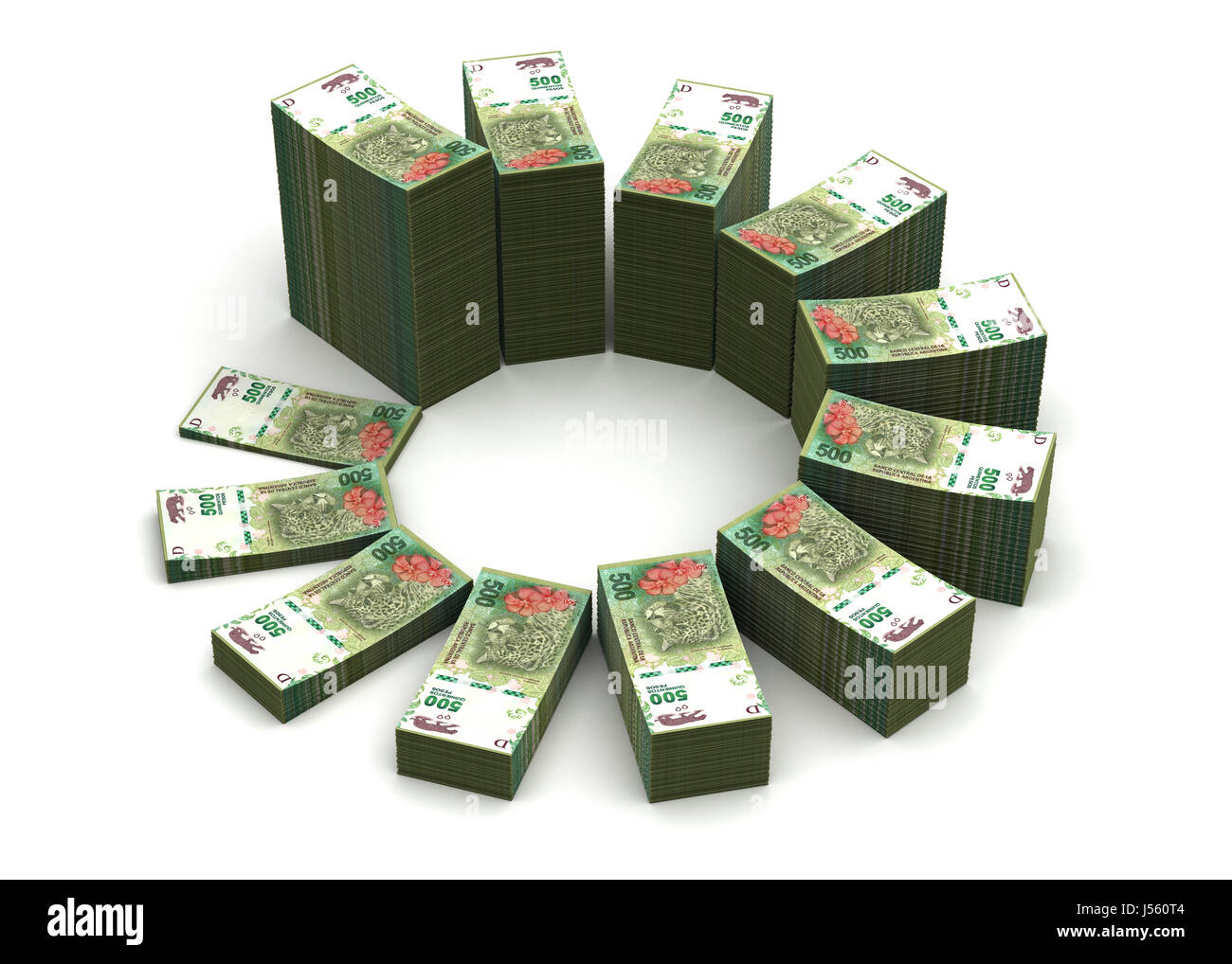 Argentina pesos grafico Foto Stock