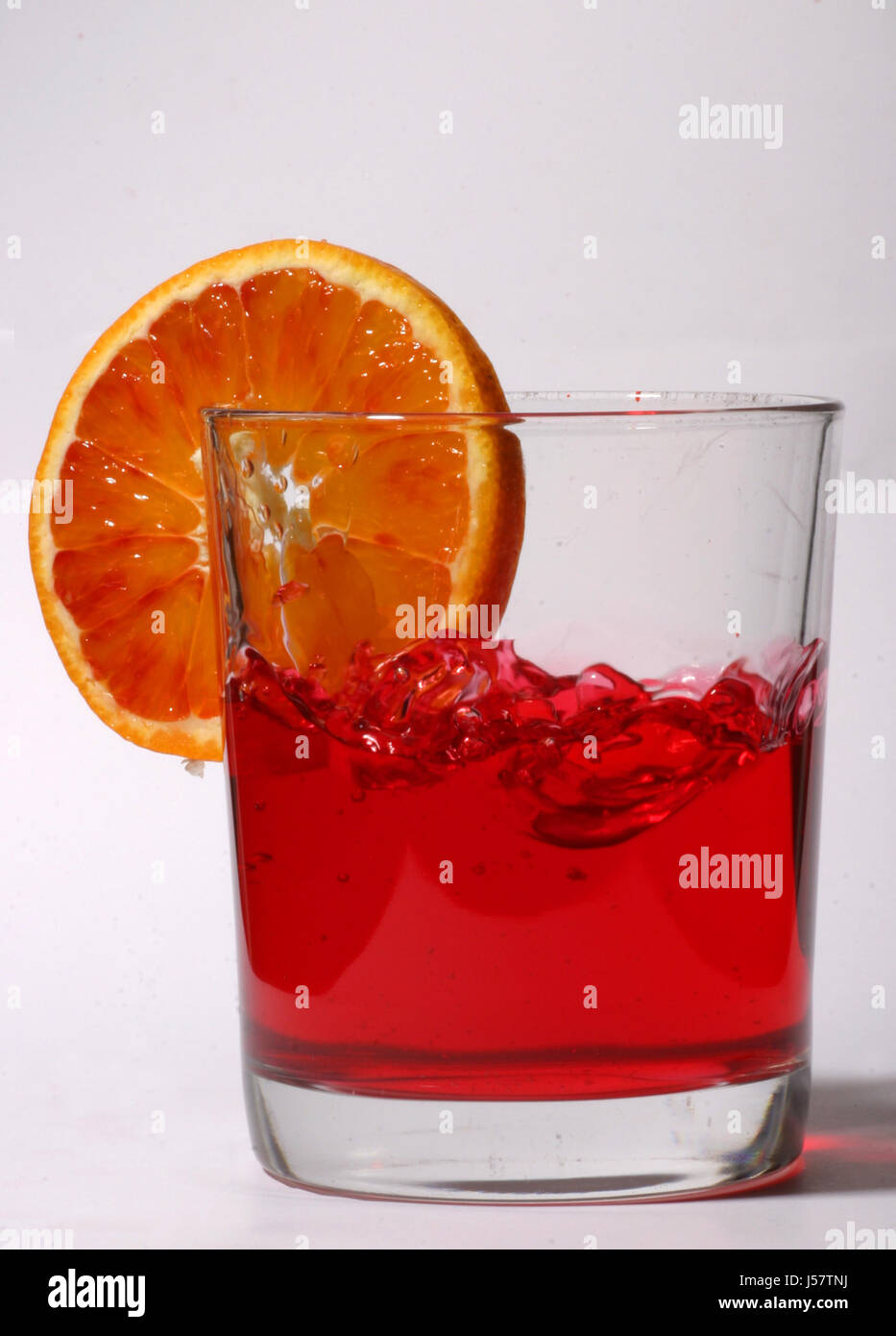 Calice di vetro tumbler cibo aliment salute bere alcool bibs bicchieri Foto Stock