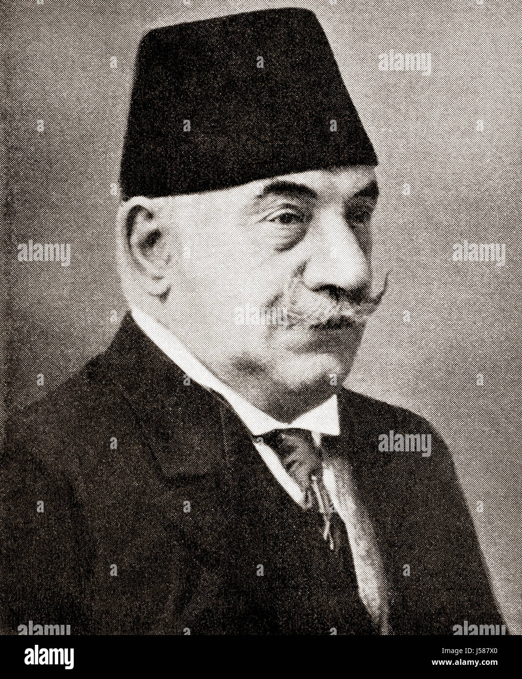 Nazım Hüseyin Pasha, 1848 - 1913. Bagno turco capo del personale del militare dell'Impero Ottomano durante la Prima guerra dei Balcani. Da Hutchinson nella storia delle nazioni, pubblicato 1915. Foto Stock