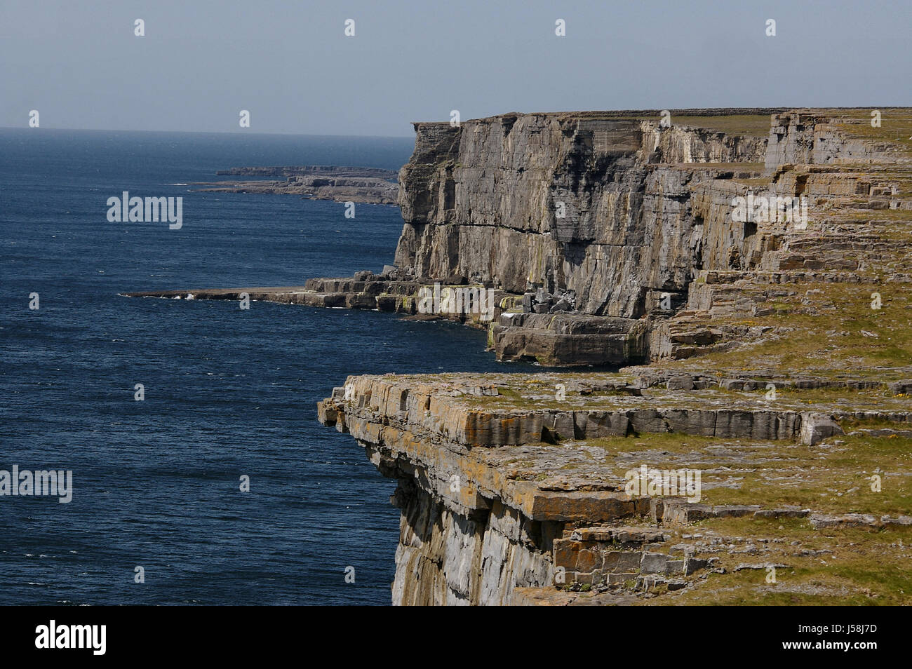 La gaelic aran Island Isole Aran Irlanda Irlanda inis signor galway rossaveal Foto Stock