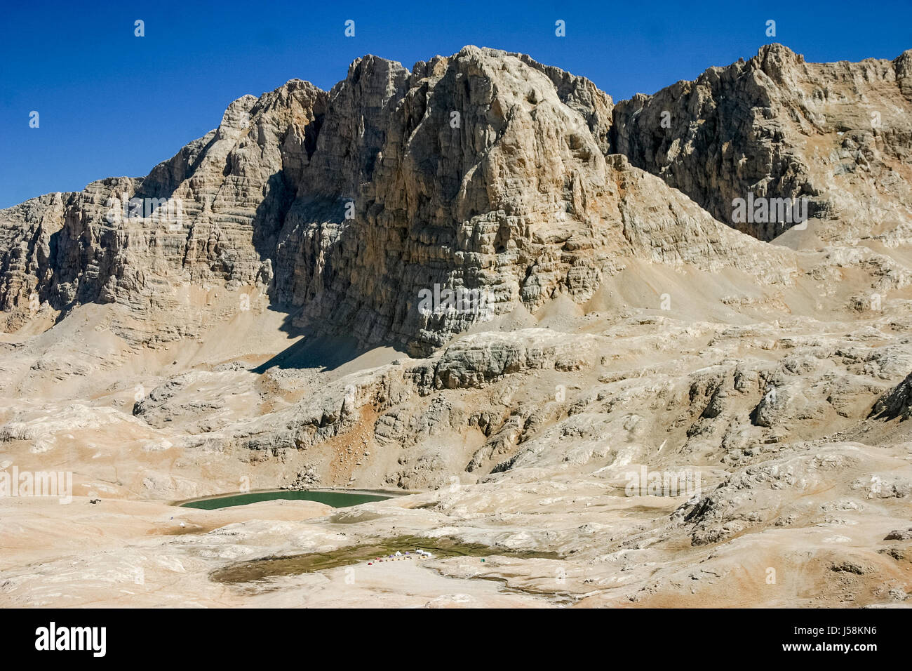 Trekking nelle montagne del taurus, Turchia Foto Stock