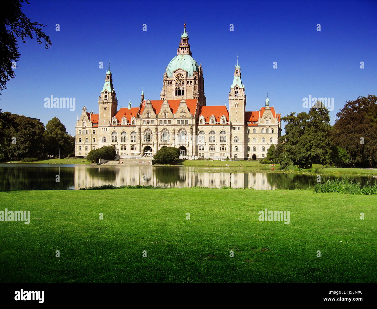 Neues Rathaus Hannover Foto Stock