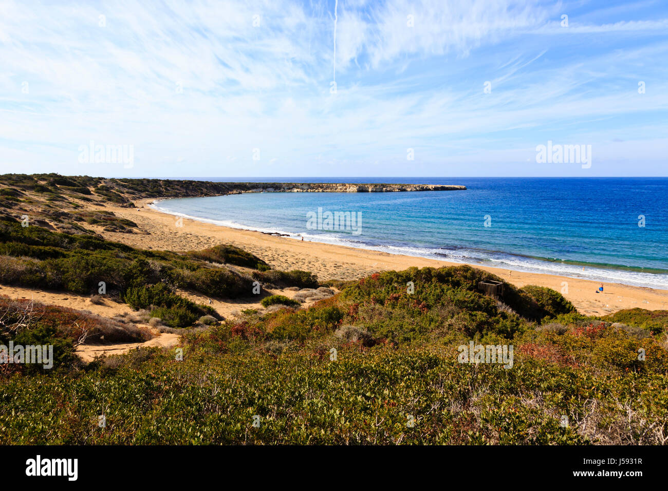 Lara Beach, Casa all allevamento di tartarughe sulla penisola di Akamas, Cipro. Foto Stock