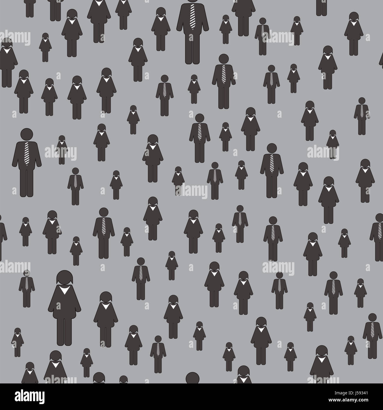 Icona di persone modello senza giunture Foto Stock