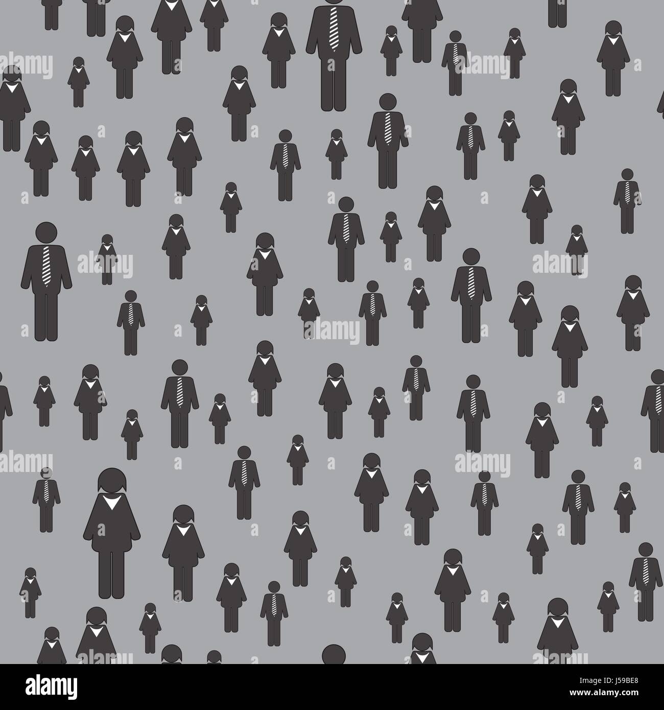 Icona di persone modello senza giunture Illustrazione Vettoriale