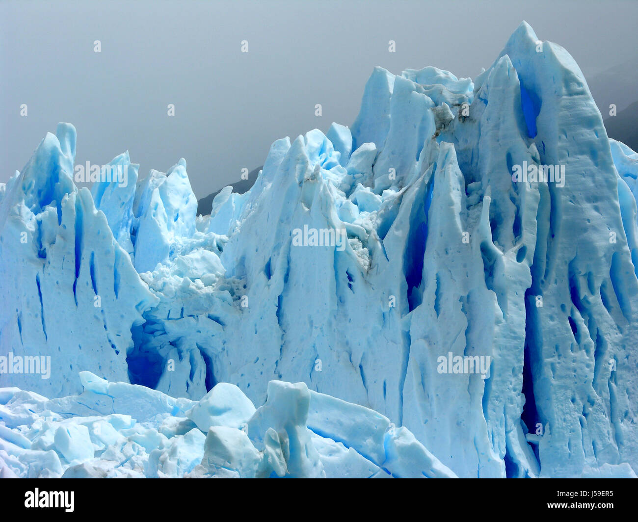 Ice argentina sud america glacier pampas ghiaccio freddo argentina america del sud Foto Stock