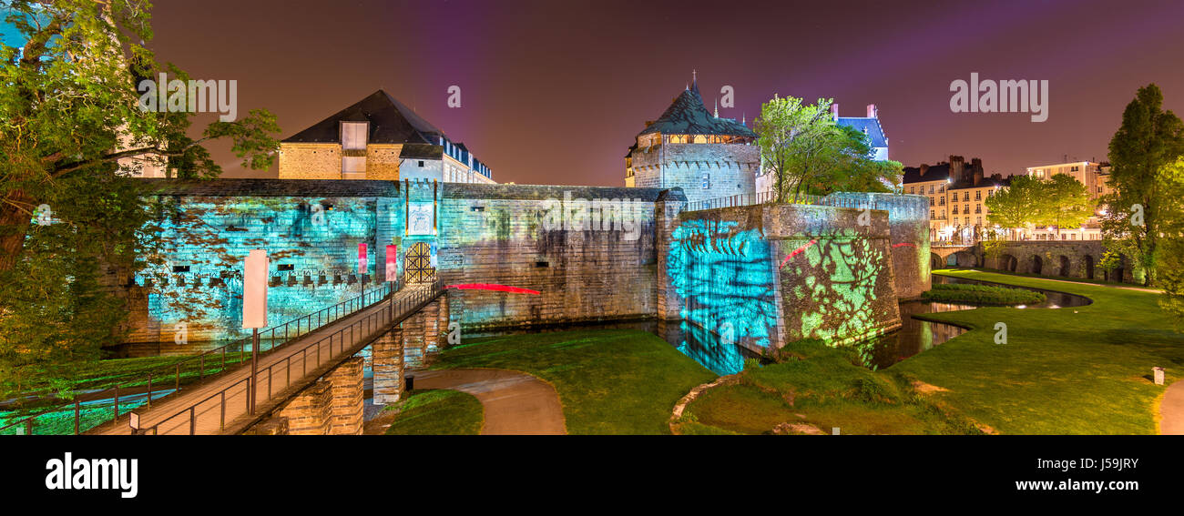 Château des Ducs de Bretagne a Nantes, Francia Foto Stock