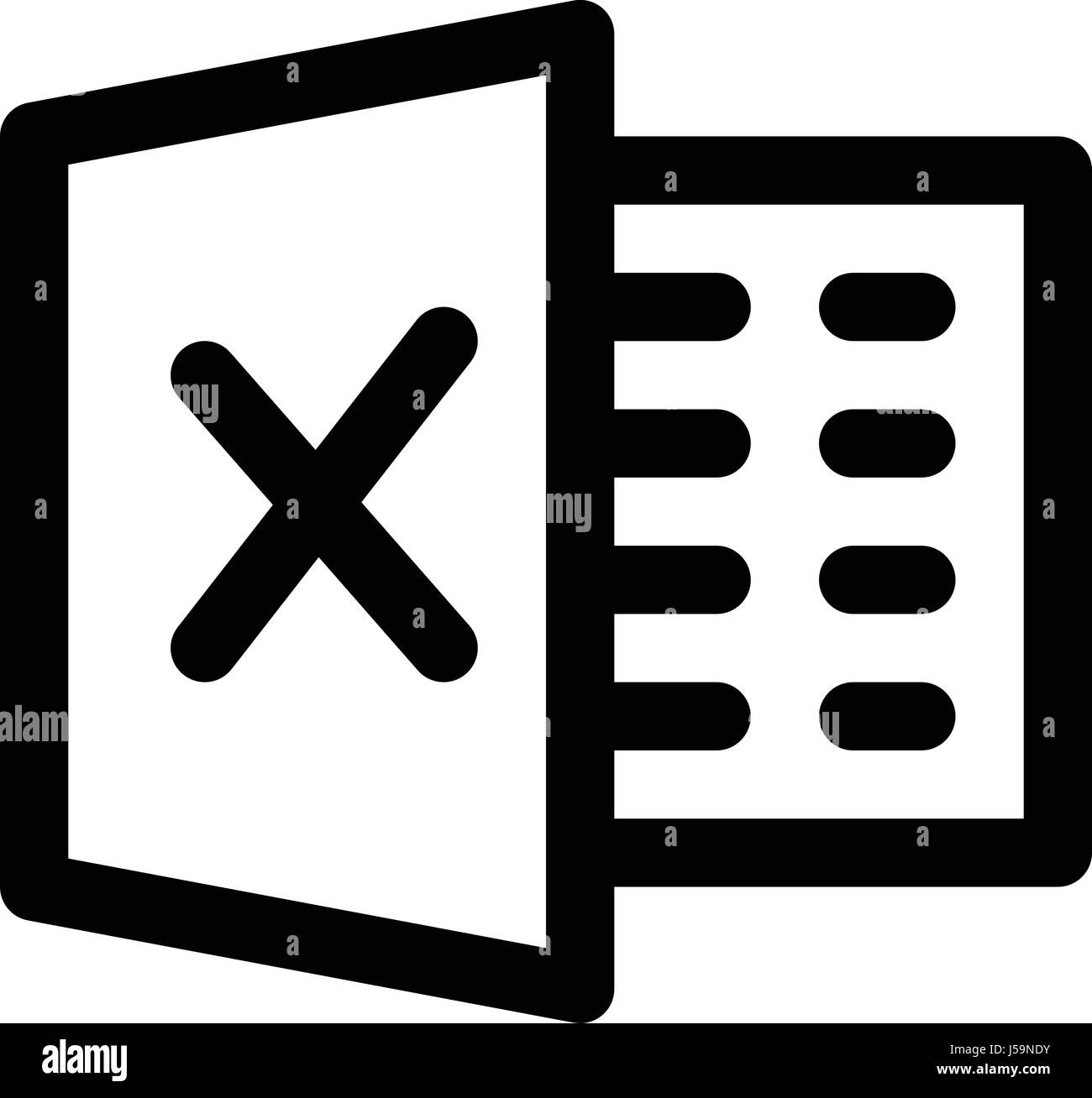 Microsoft excel Illustrazione Vettoriale