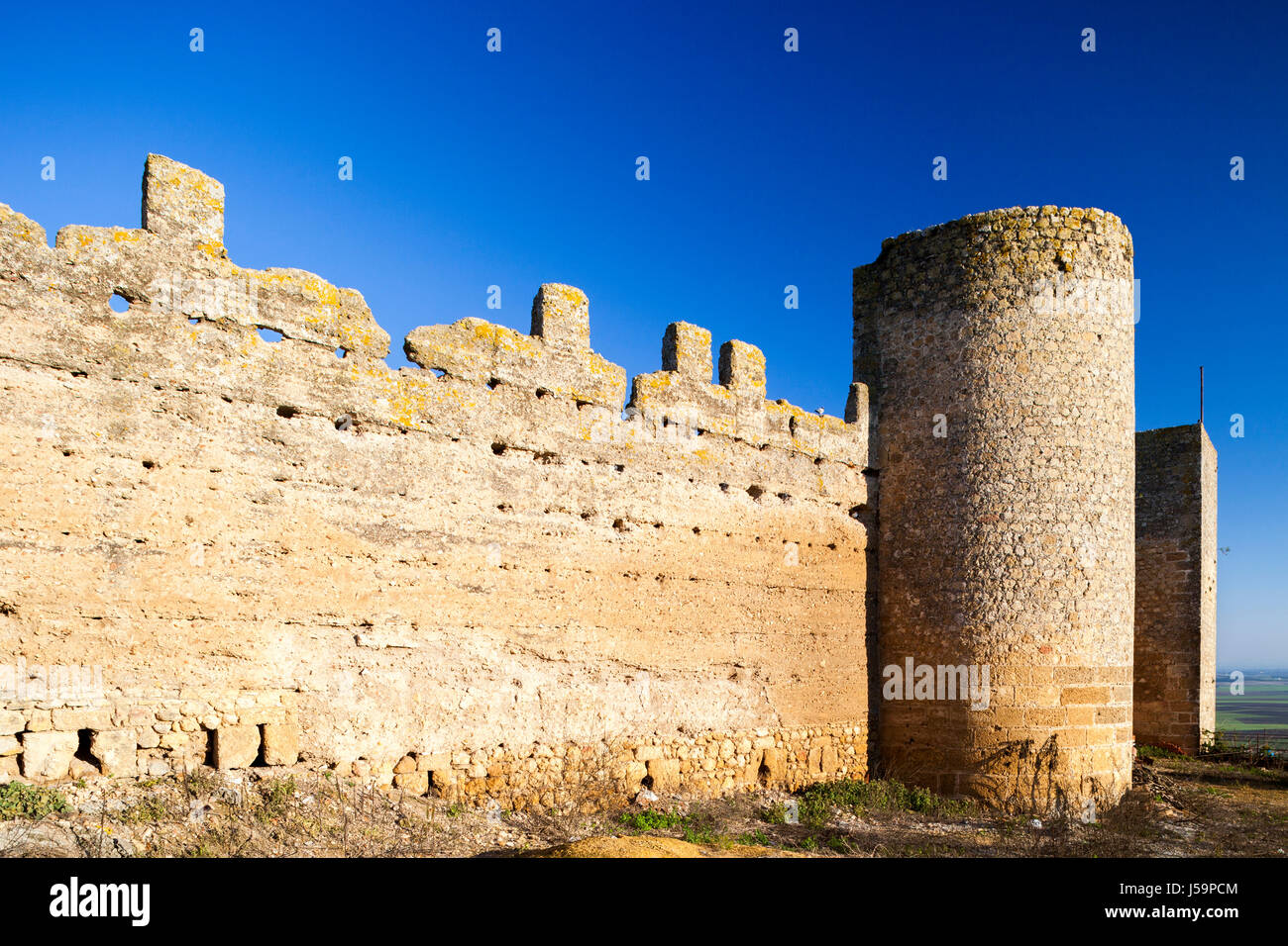 Parador de Carmona hotel, un ex alcazar moresco (castello), la città di Carmona, provincia di Siviglia, Spagna Foto Stock