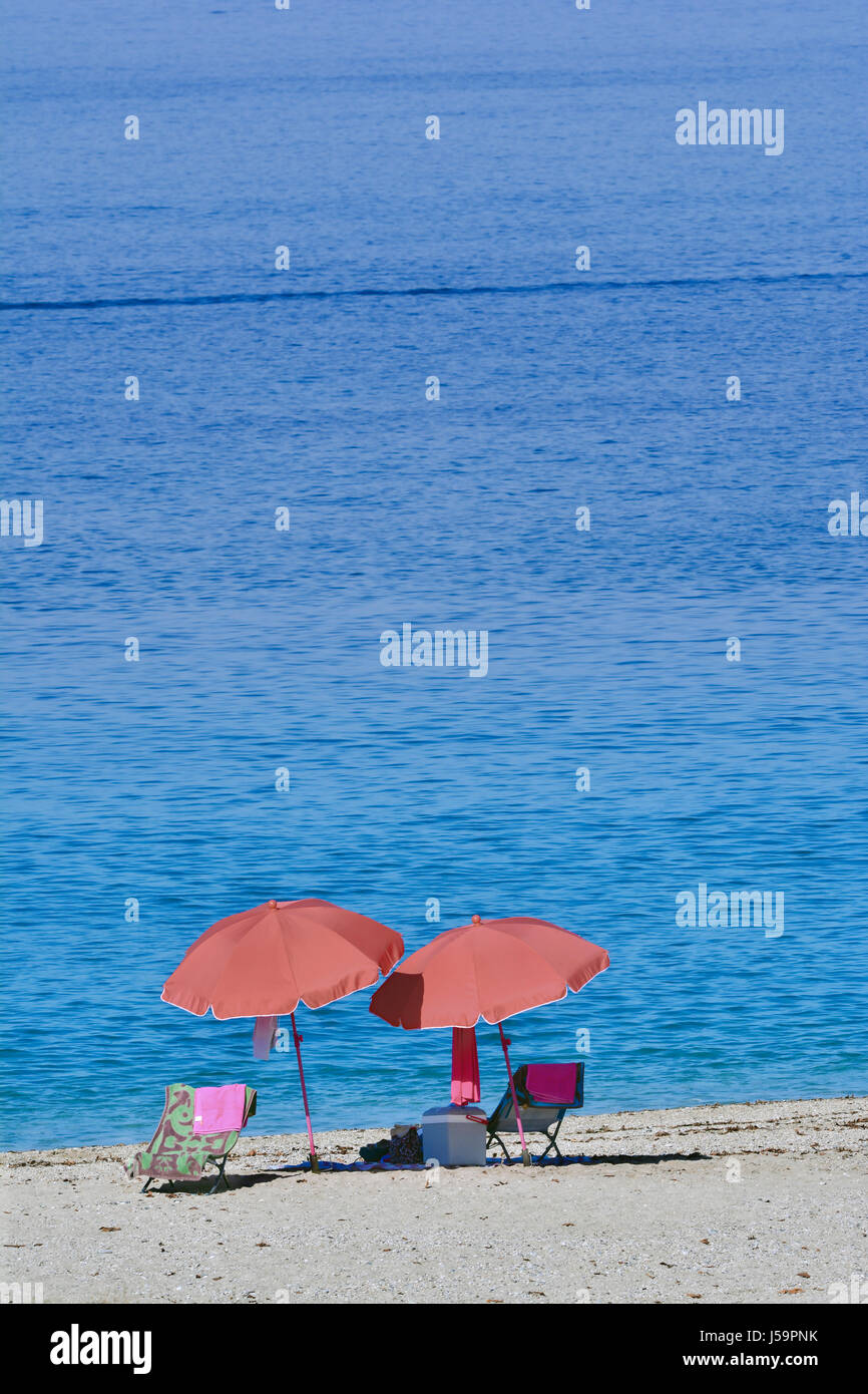 Dettagli dalle spiagge della Grecia Foto Stock