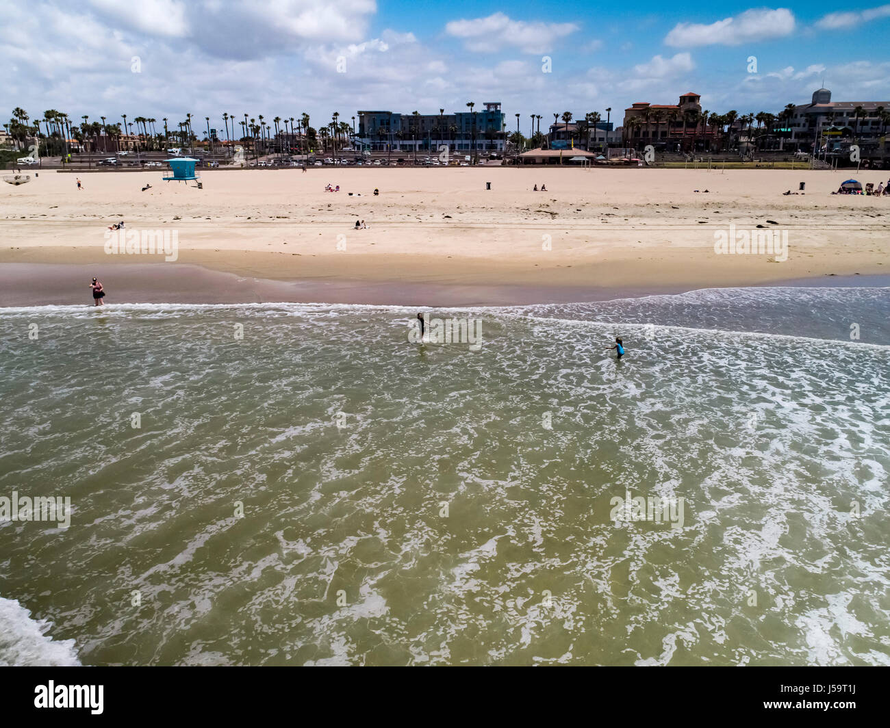 Le foto del mio tempo a Huntington Beach USA a shore break hotel Foto Stock