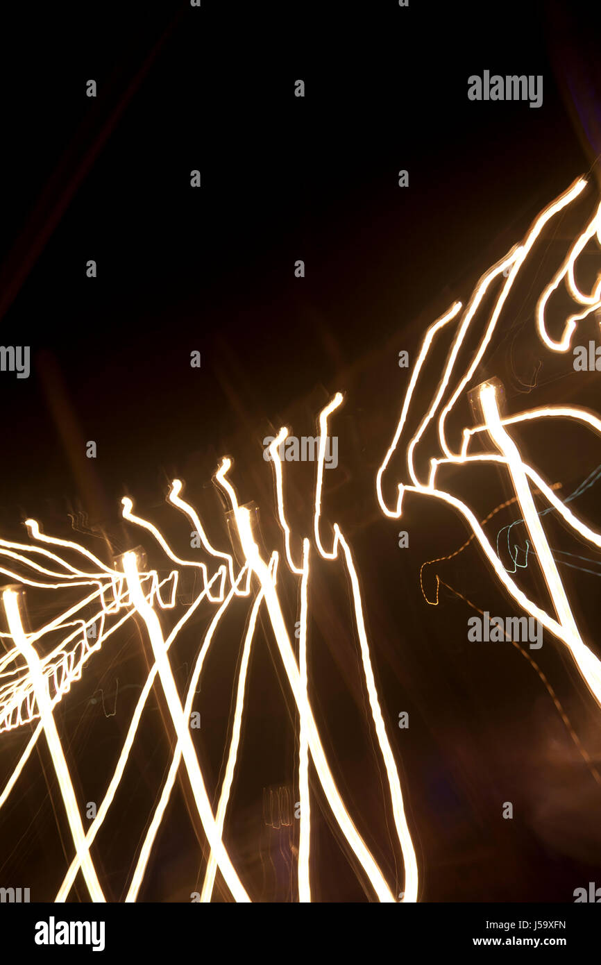 Luce Effetti di movimento Foto Stock