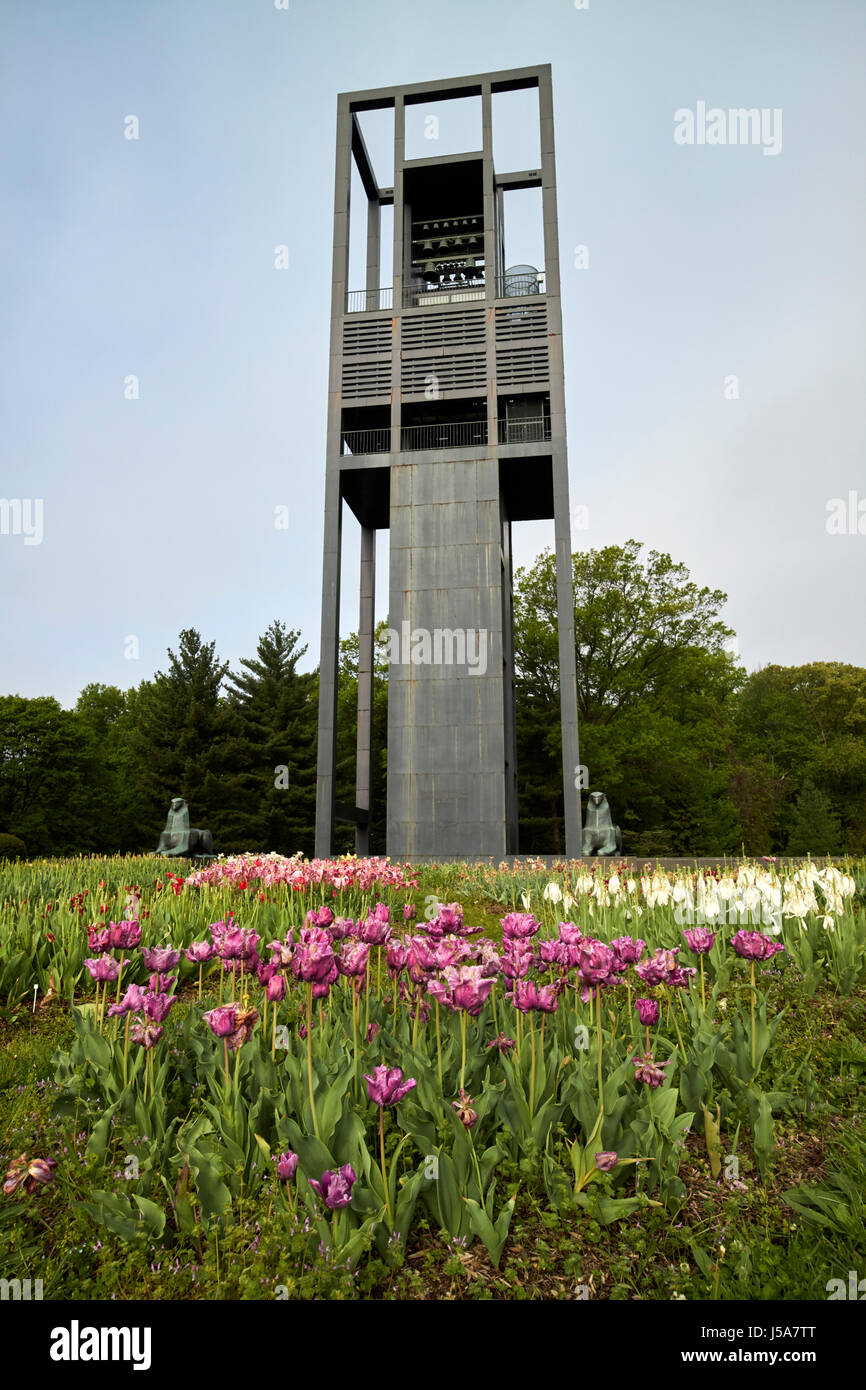 Tulipani in Olanda carillon arlington Washington DC USA Foto Stock