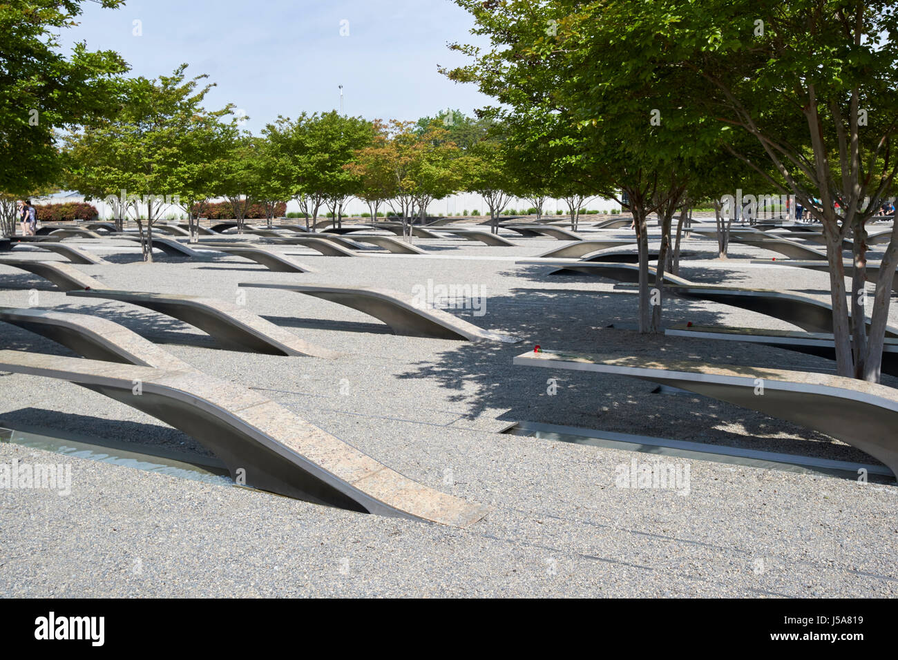 Pentagono 9/11 sito memoriale di Washington DC, Stati Uniti d'America Foto Stock