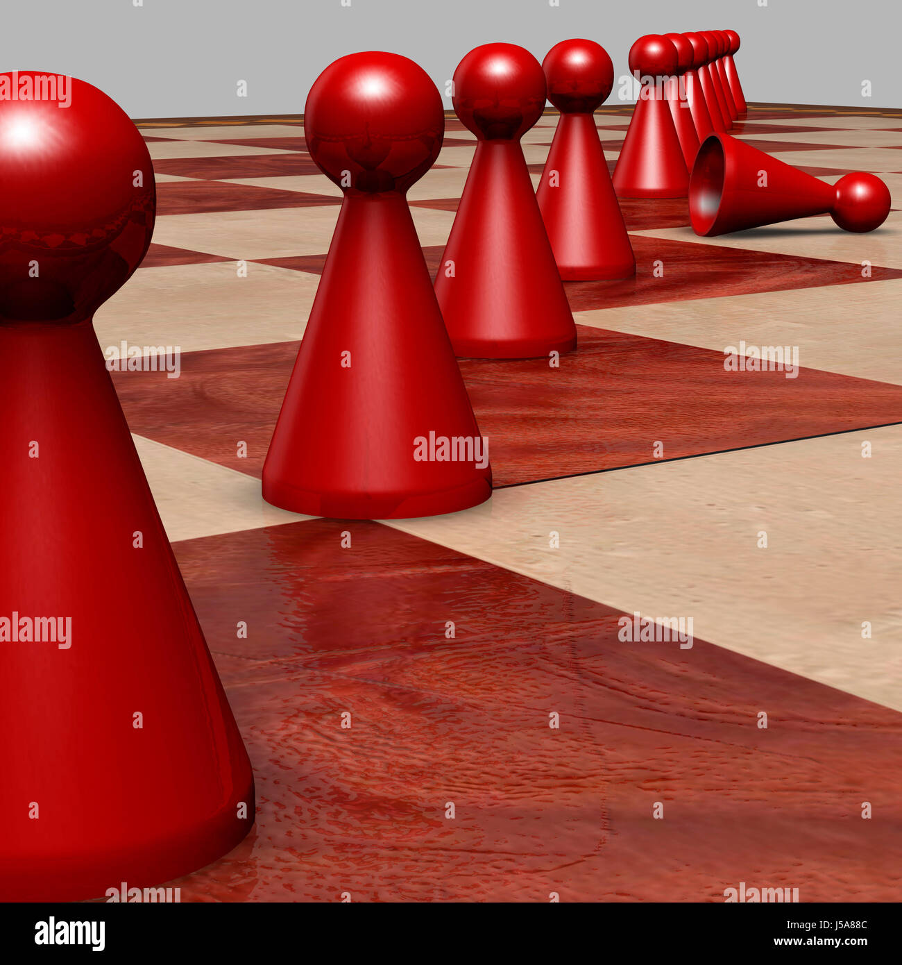 Gioco gioco nei tornei giocando gioca giocato fila physiques rovesciato a scacchi Foto Stock