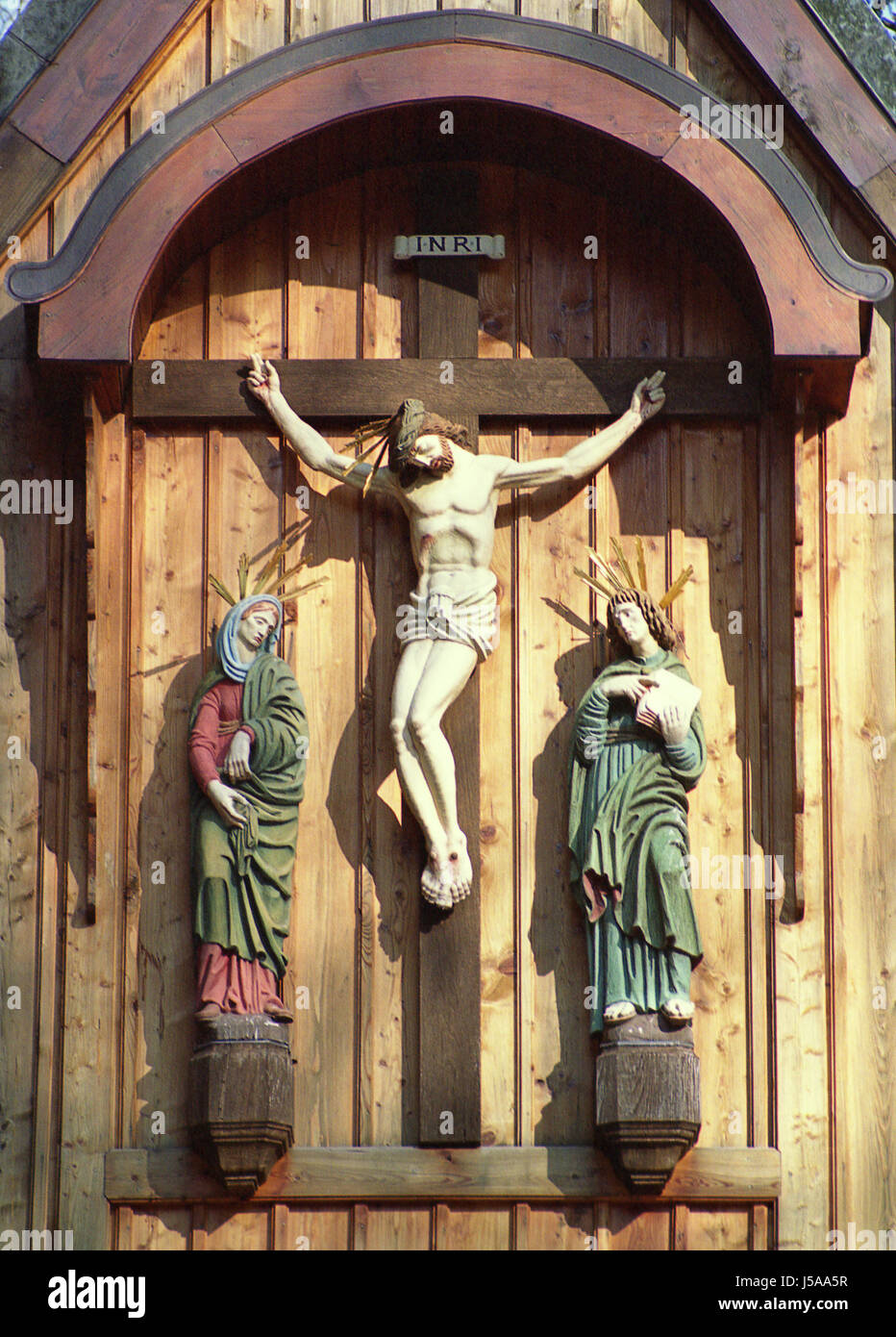 La religione dei religiosi croce Crocifisso preghiamo Cristo devota vai su pellegrinaggi devozione Foto Stock