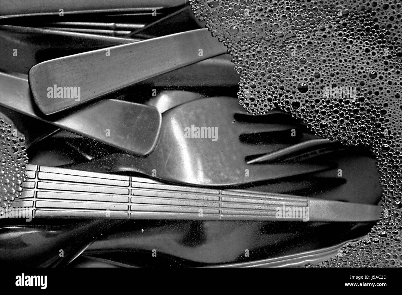 Purificare il rullo della forcella unità lavello Detergente dissipatore di depuratore arma del braccio coltello coltello Foto Stock