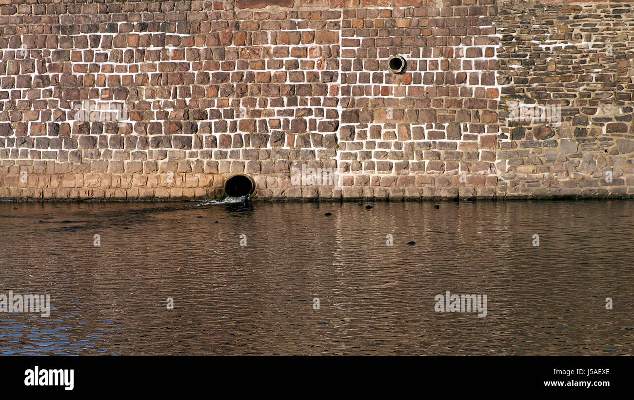 Costruire il modello di tipo a parete di protezione ambientale dei liquami di depurazione acqua è diversa Foto Stock