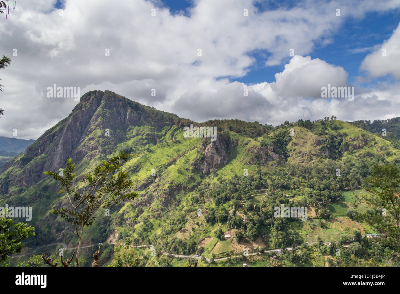 Vista sulla montagna vicino a Ella, Sri Lanka Foto Stock