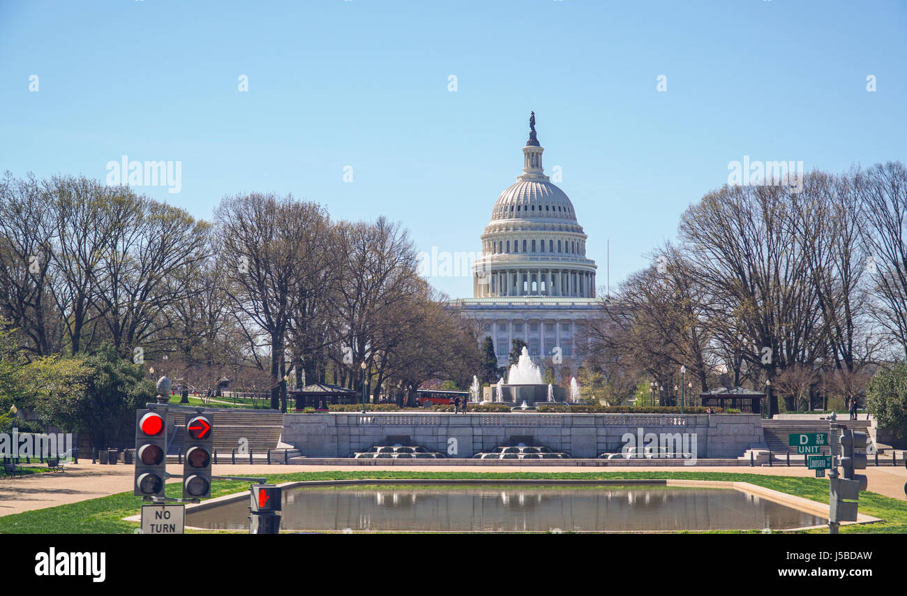 Le principali attrazioni di Washington DC - il Campidoglio US - Washington DC - COLUMBIA Foto Stock