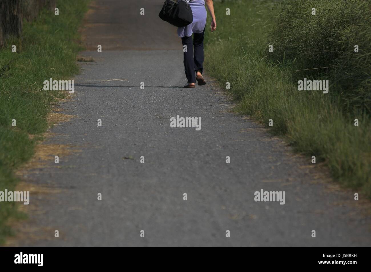 Io m a piedi Foto Stock