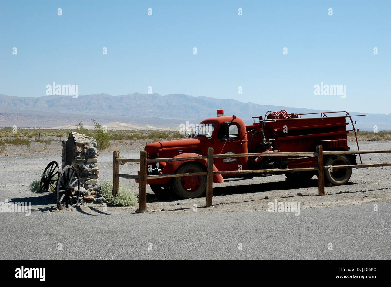 Stati Uniti Death Valley feuerwehrwagen wste salzwste amerika mojave-wste sierra nevada Foto Stock