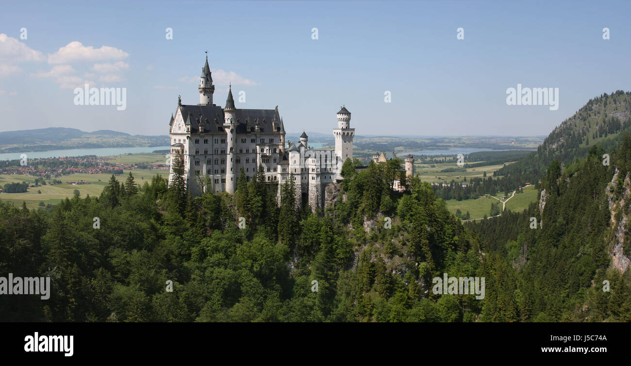 Il castello di Neuschwanstein. L'immagine. 2 Foto Stock