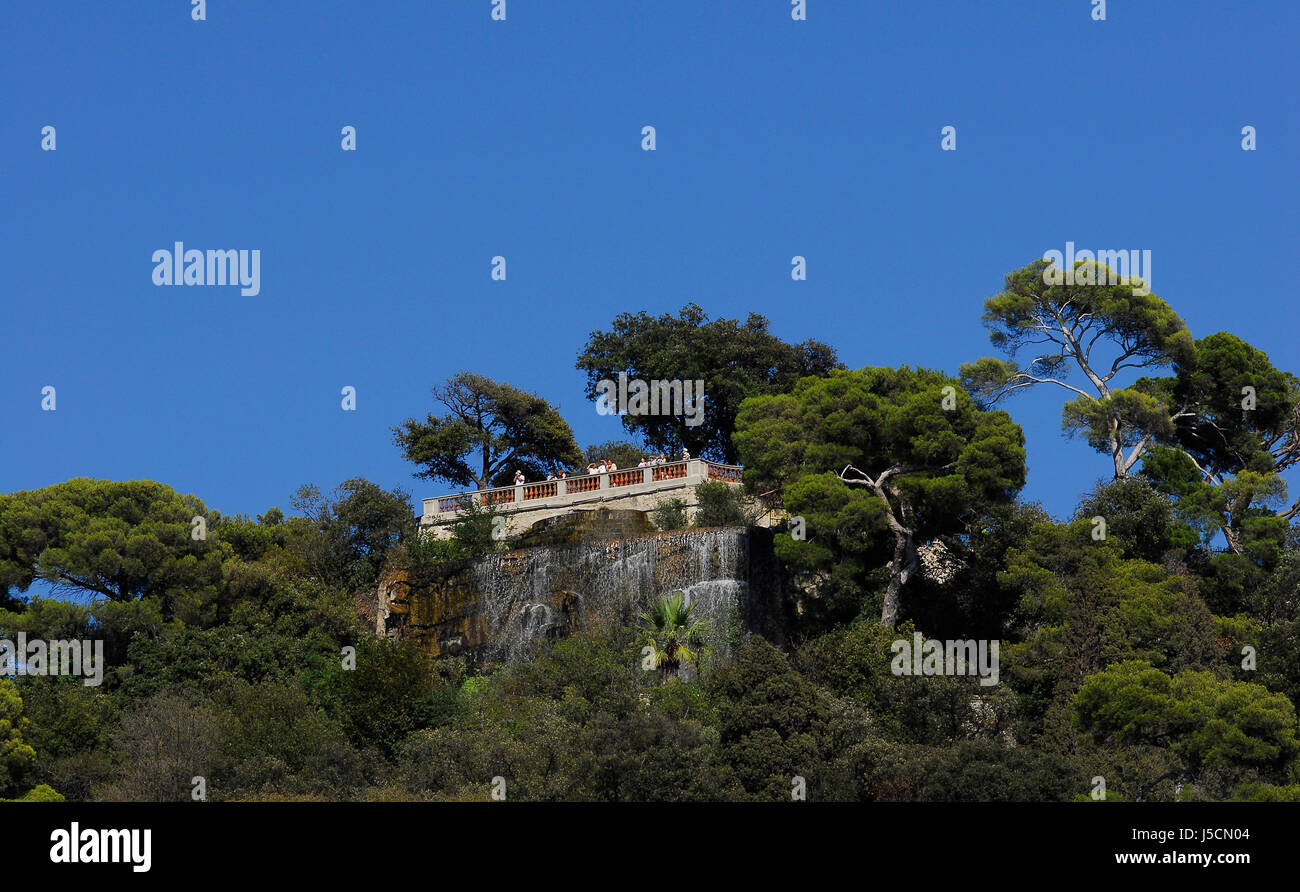 Attrazione turistica cascata Francia che vale la pena di vedere attrazione turistica di nizza Foto Stock