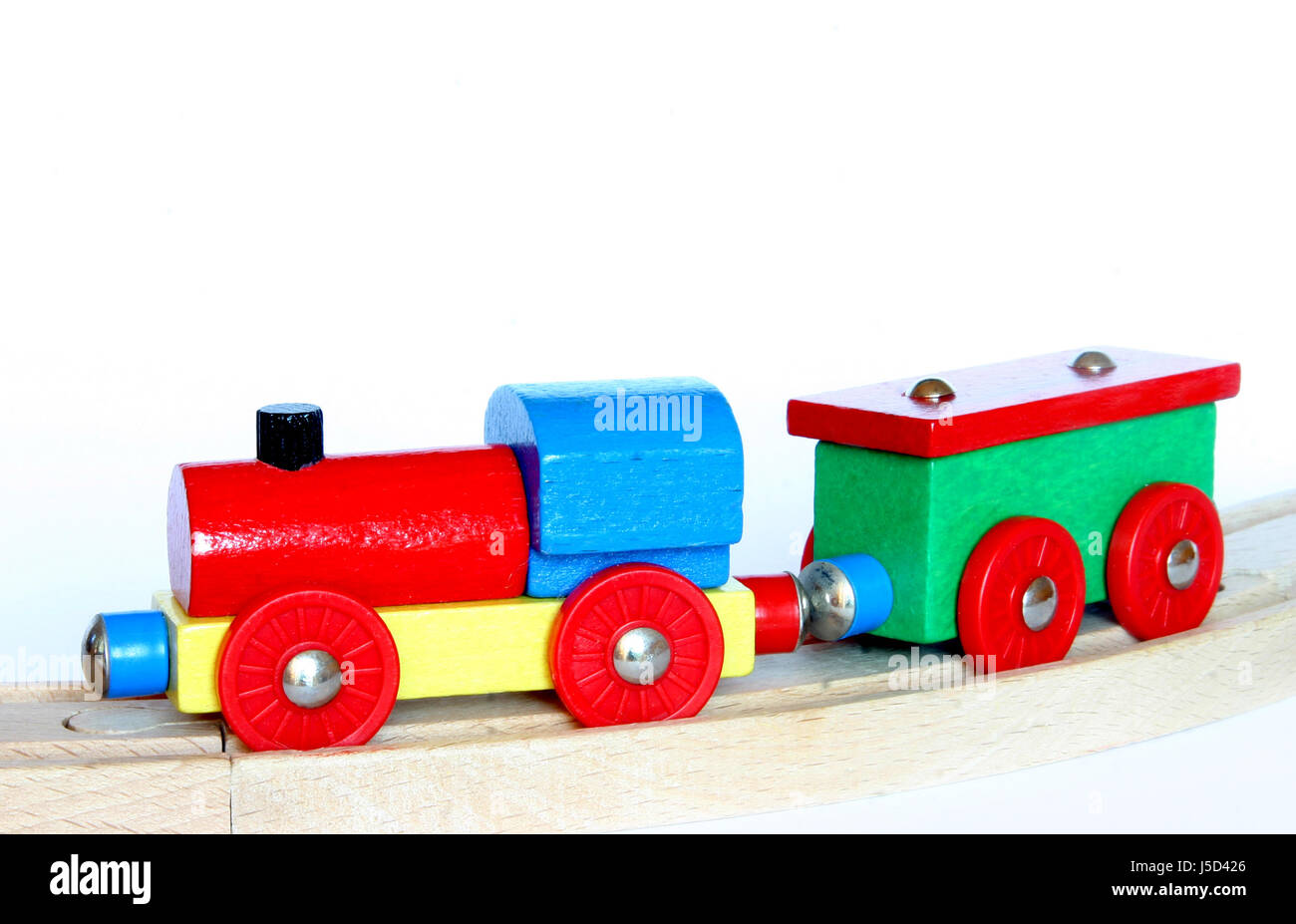 Bambini treno in legno Foto Stock