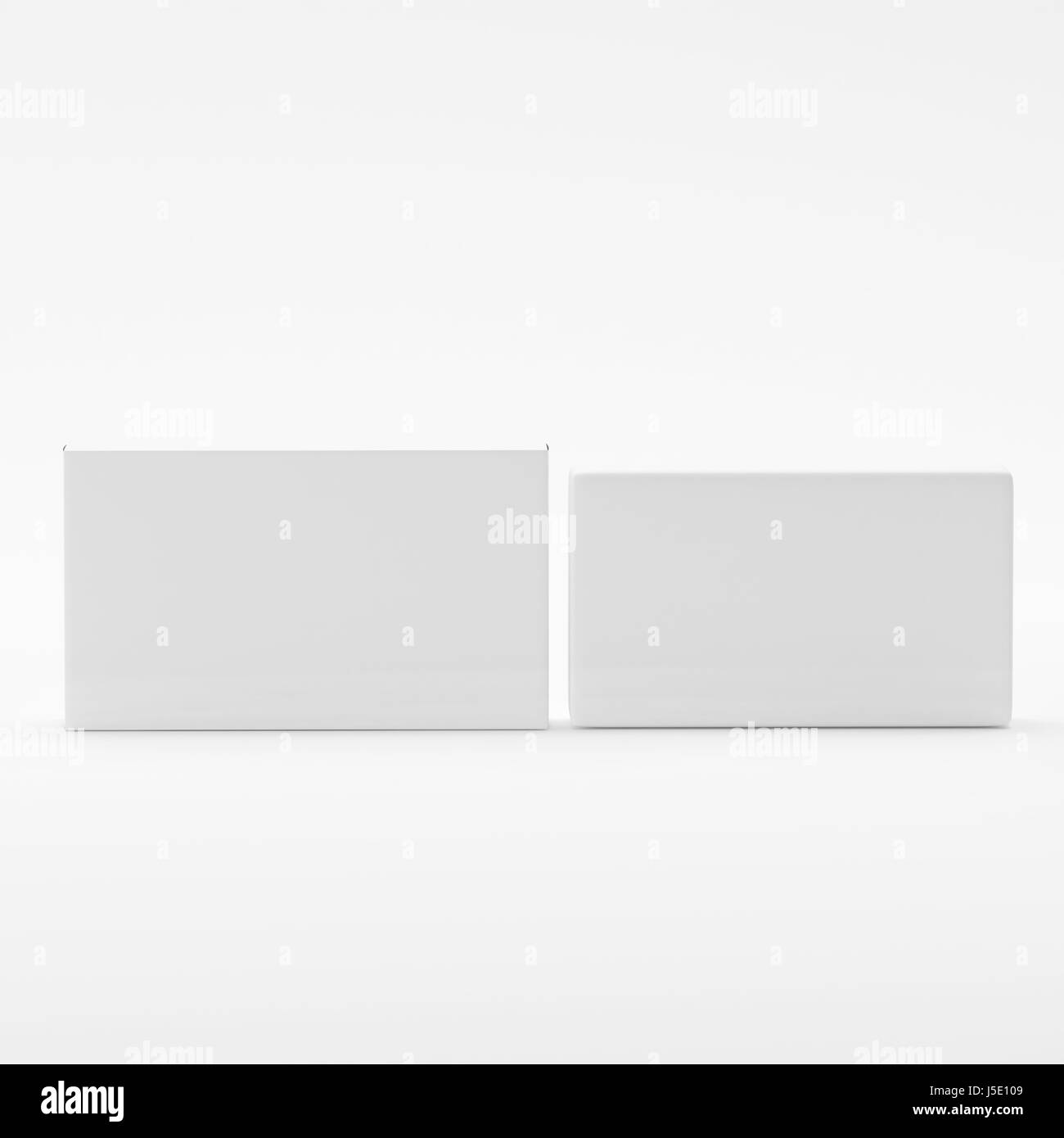 Sapone vuota & Confezione modello Mock-Up isolato su sfondo bianco Foto Stock